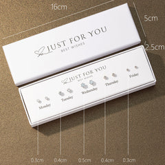 Cute Daisy Rabbit Stud Earrings Set - Image 2