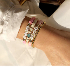 Stylish bracelet on a beach setting