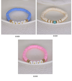 Collection of friendship bracelets in various colours