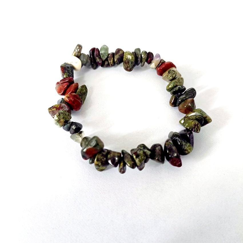 Natural gemstones beautifully strung on bracelet design