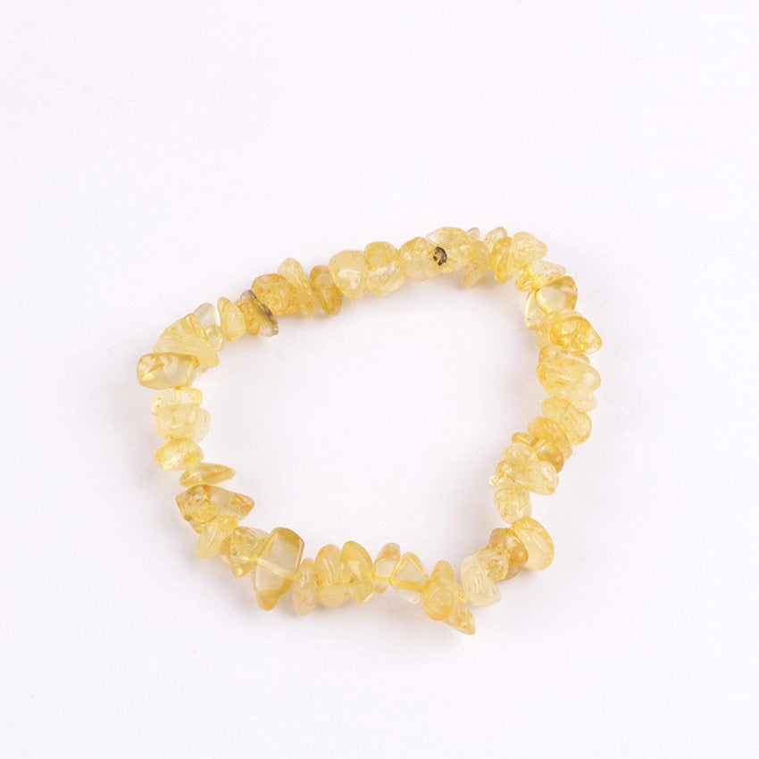 Vibrant handmade natural stone beaded bracelet displayed