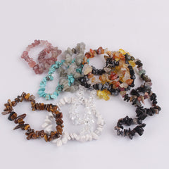 Natural gemstones beautifully strung on bracelet design