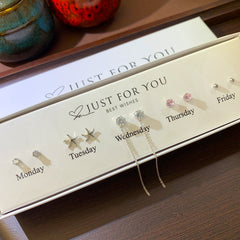 Elegant Zirconia S925 Silver Earring Set Image 1