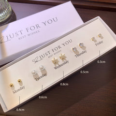 Elegant Zirconia S925 Silver Earring Set Image 7