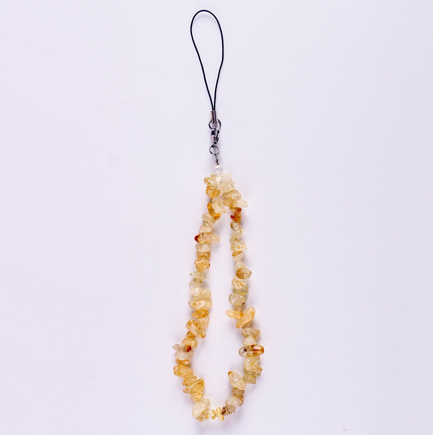Handmade Bohemian Natural Stone Phone Strap - Amethyst