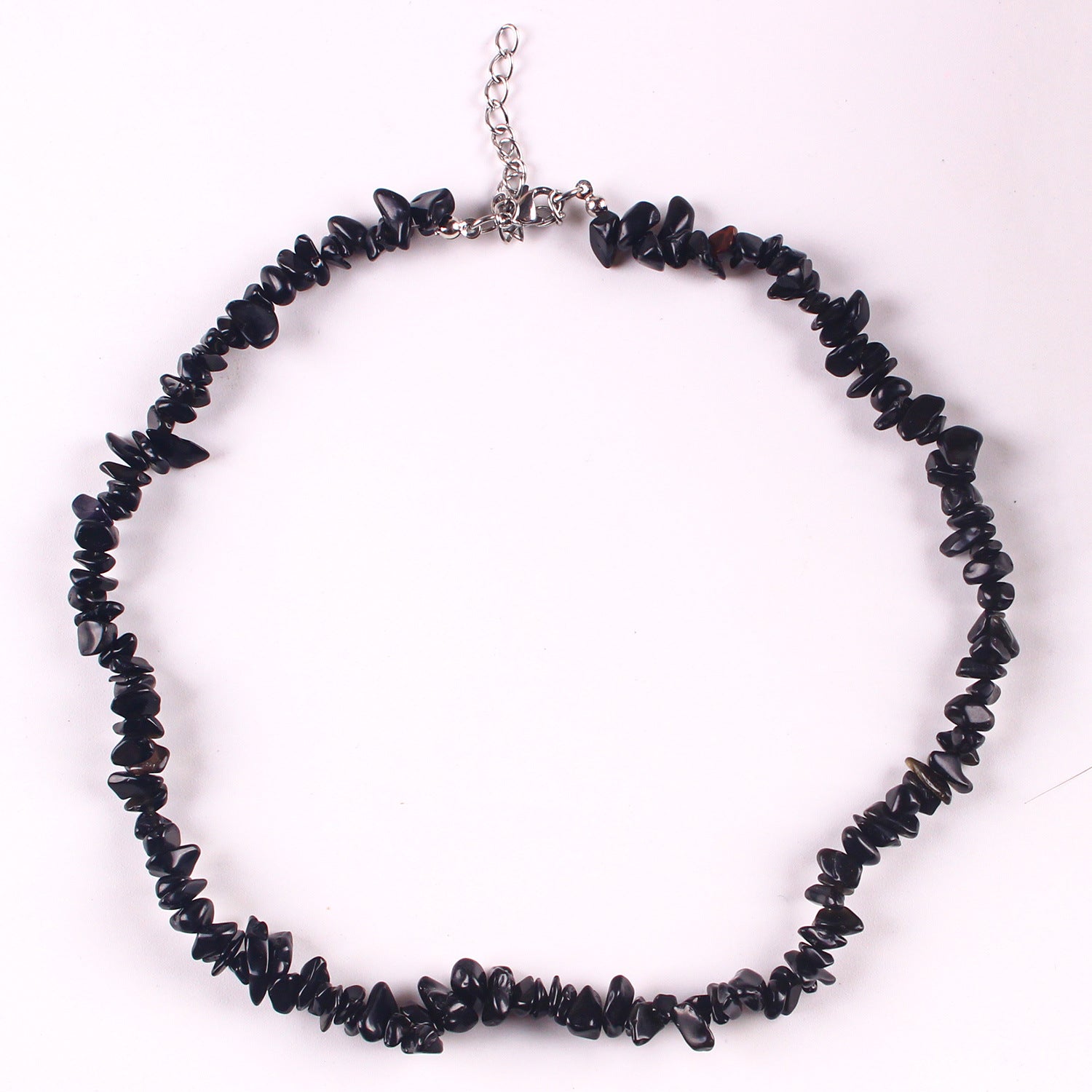 Handcrafted Bohemian necklace with natural stones