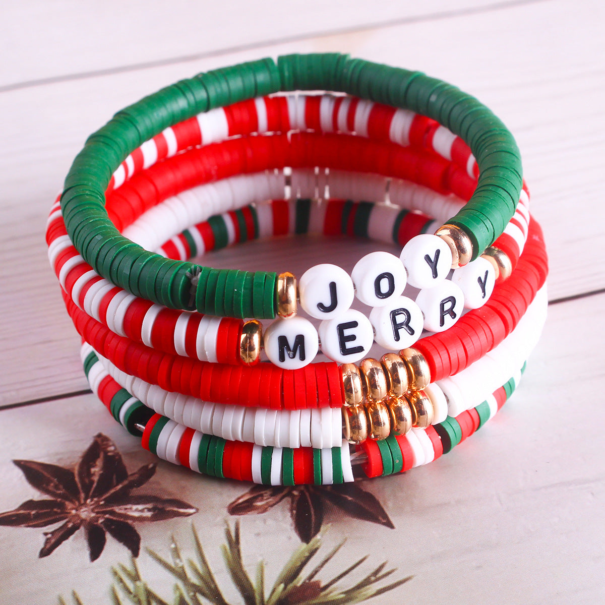 Elegant Handmade Soft Clay Beaded Bracelet Image 6