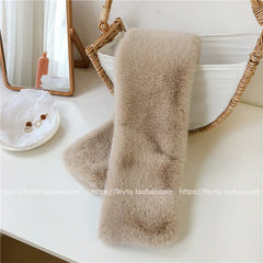casual styling of neck warmer in winter