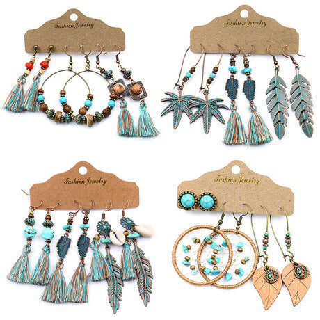 Multiple colour options of alloy earrings image 7