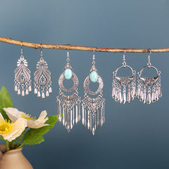Close-up of tassel earrings for women image 2