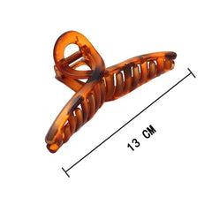 Various colour options for resin hair claw clips