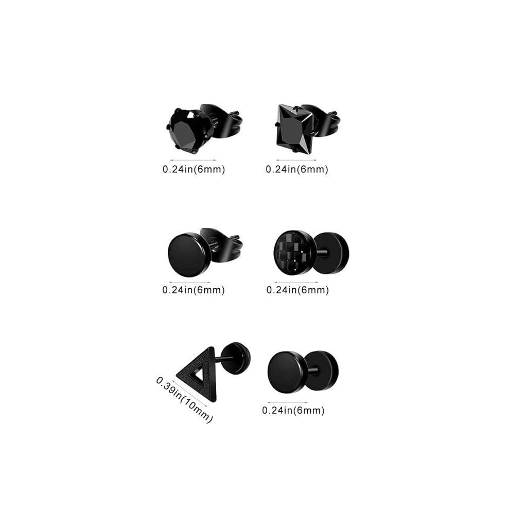 Fashionable geometric earrings suitable for men and women image 3
