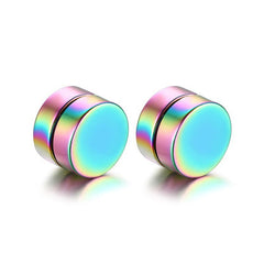 Different colour options of titanium ear studs