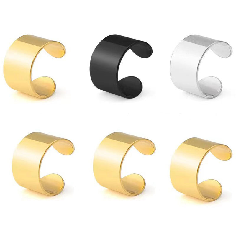 Men and women wearing ear clips