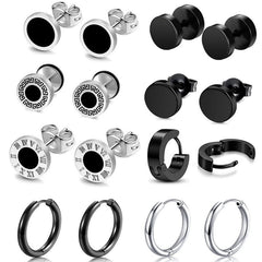 Elegant hoop earrings modelled to show versatility