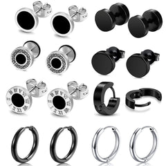 Different colour options for stylish hoop earrings