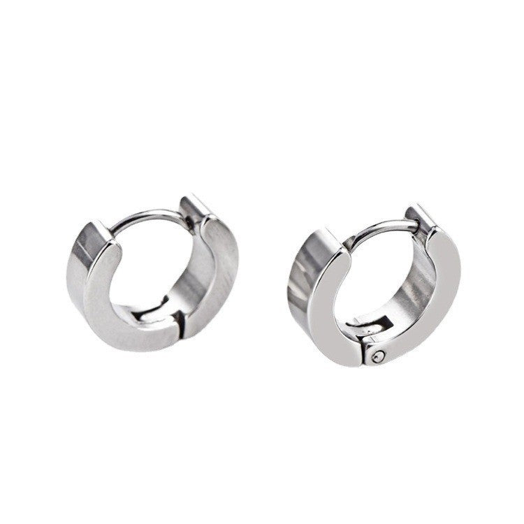 Hypoallergenic titanium earrings in gold