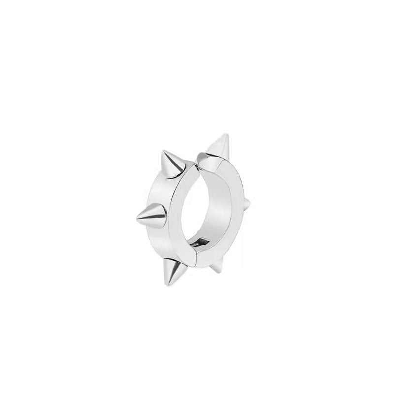 Elegant stainless steel ear clip showcasing design image 9