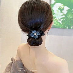assorted colours of high elastic fabric hair ties
