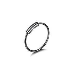Image of geometric stainless steel nose ring and earrings set in multiple colours