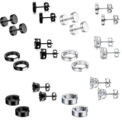 Stainless steel earrings in fashionable setting