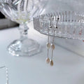 S925 silver natural freshwater pearl Y-chain necklace image 7