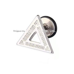 Titanium Steel Pyramid Earrings Image 2