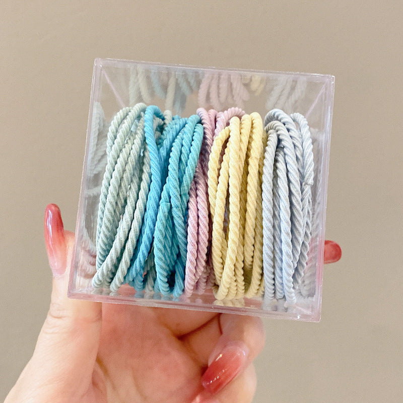 Comfortable fabric hair ties for ponytails