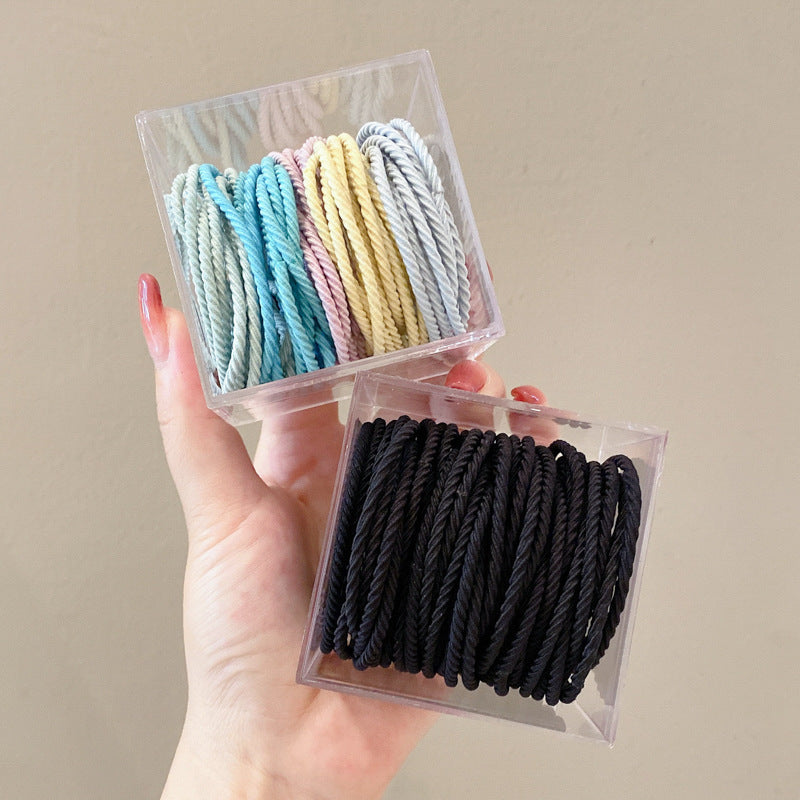 High Elasticity Non-Slip Towel Hair Tie in Black
