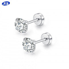 Stylish Stainless Steel Geometric Earrings Set Image 5