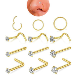 Versatile unisex nose stud designs