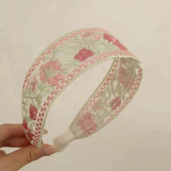 Floral headband showcasing vibrant colours