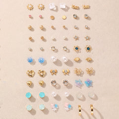 Stylish geometric earrings against chic backdrop