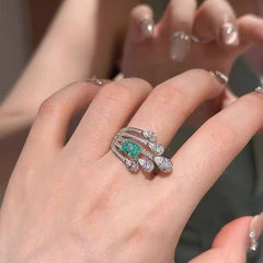 Close-up of the geometric design on the meteor ring