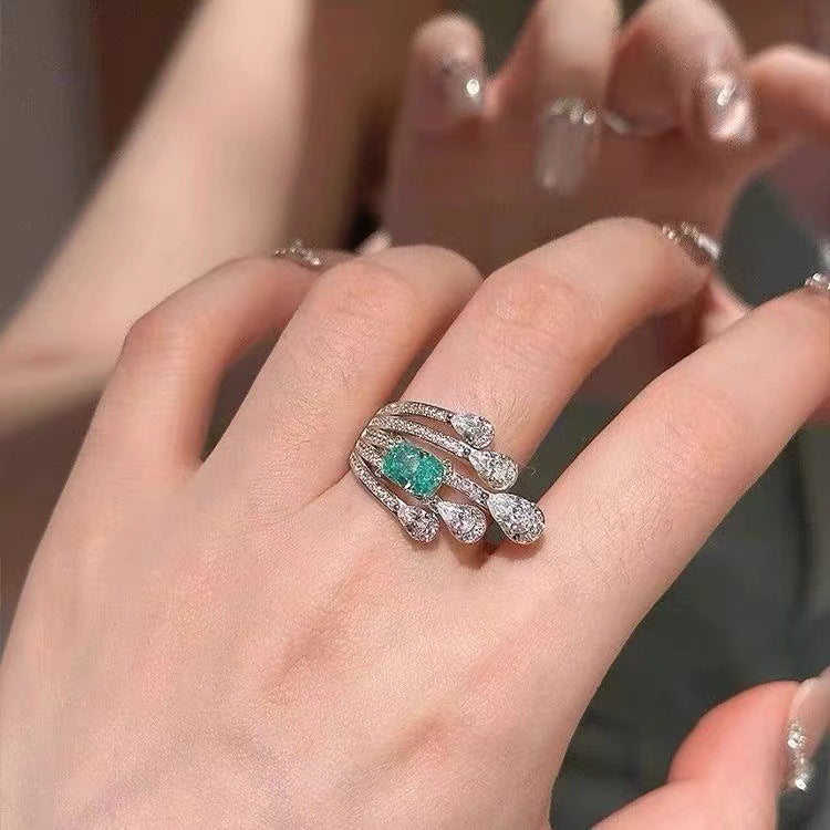 Close-up of the geometric design on the meteor ring