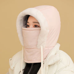 Fleece-lined winter beanie in dark grey