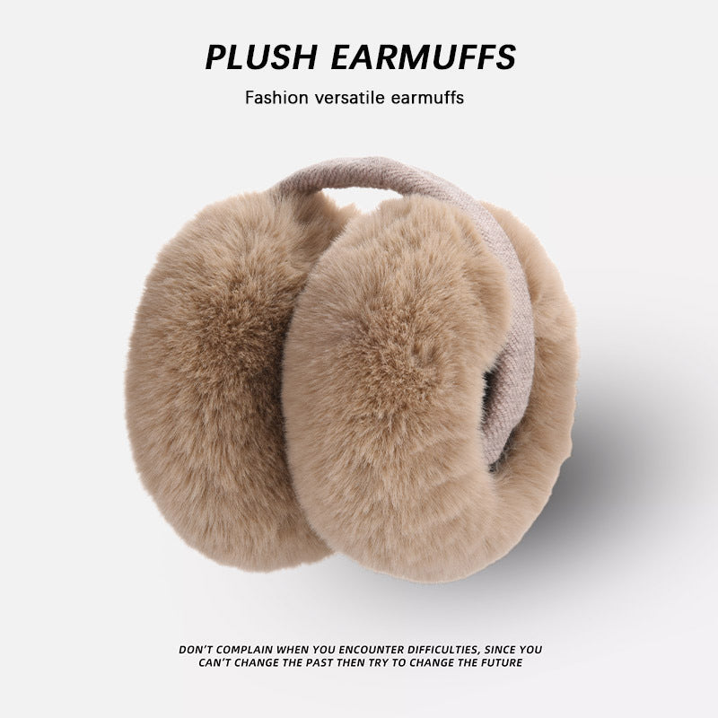 Pink winter ear protection earmuffs