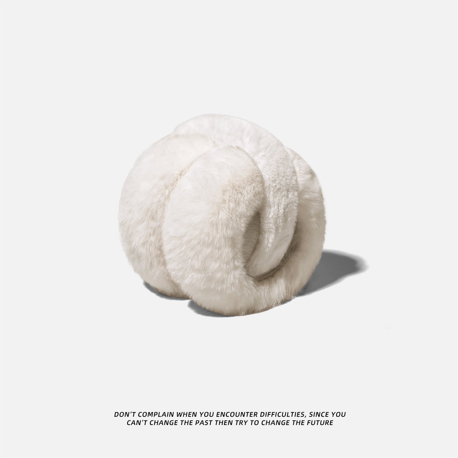 Warm winter ear muffs in beige