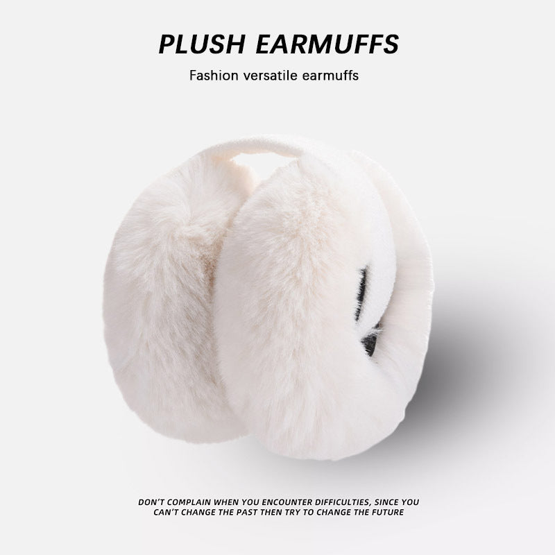 Warm winter ear muffs in beige