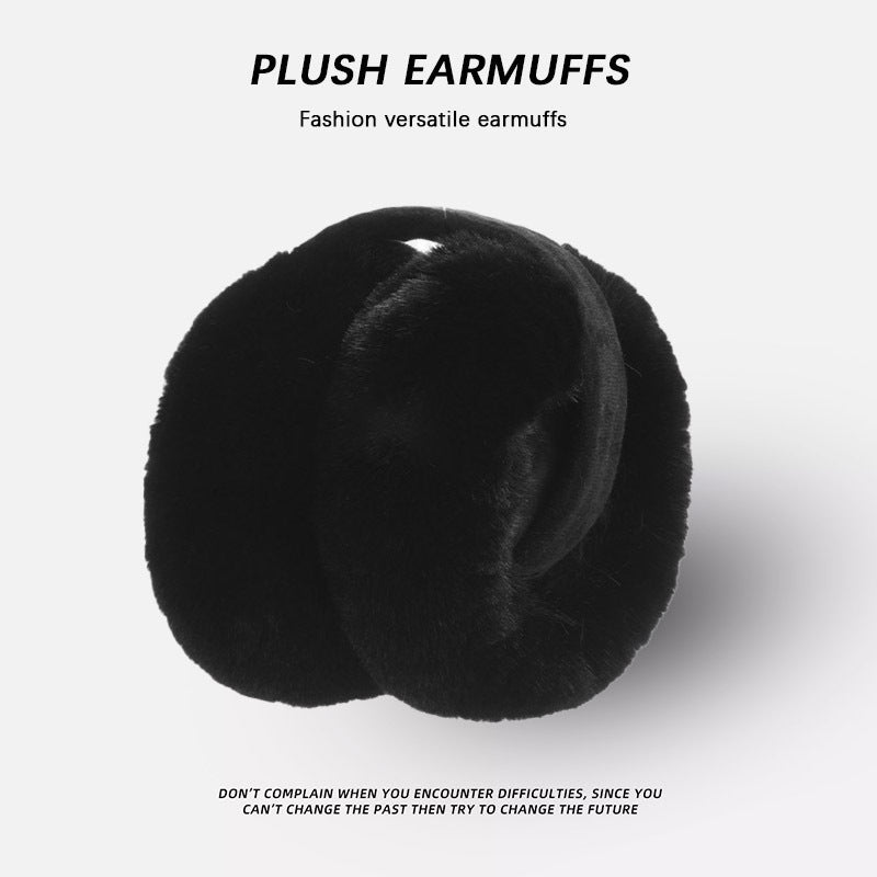 Foldable earmuffs for winter in white