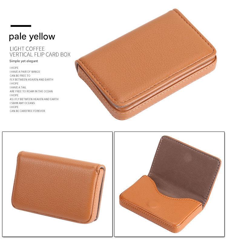 Professional PU business card holder in black
