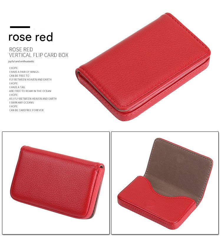 Professional PU card holder featuring logo customisation