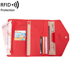 Pink waterproof passport holder for travellers