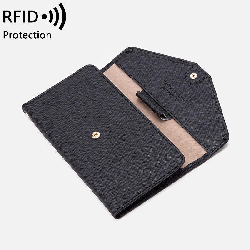 Pink waterproof passport holder for travellers