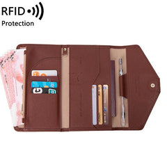 Light green multifunctional travel document holder