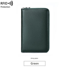 Premium RFID Leather Passport Holder Image 9