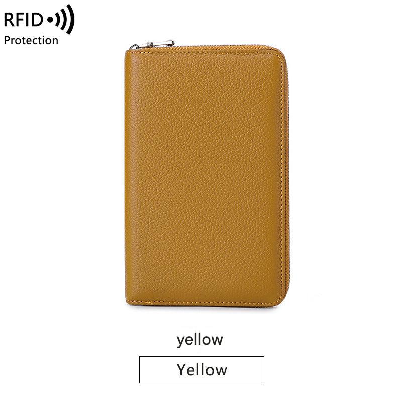 Premium RFID Leather Passport Holder Image 1