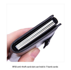Interior view of PU card holder showing capacity