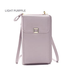 Stylish PU leather women's crossbody bag in white colour