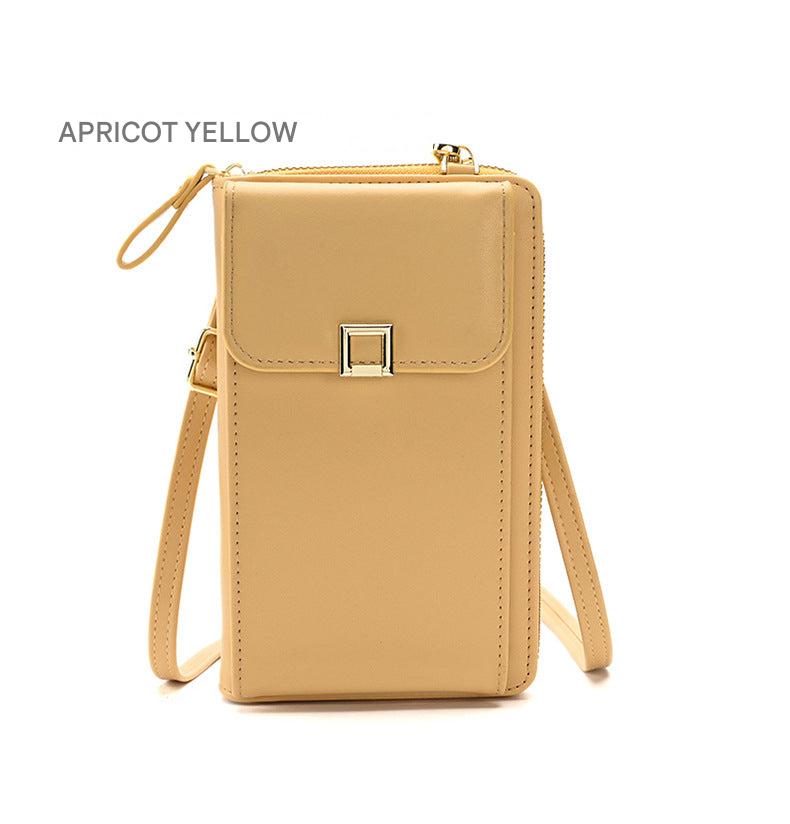 Chic yellow PU leather handbag designed for women